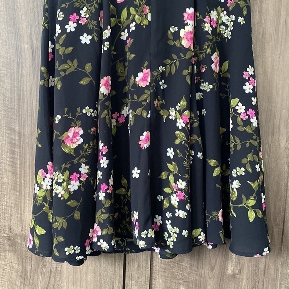 NWT Maison Jules Black Penny Floral Dress Size 10 - Picture 12 of 15